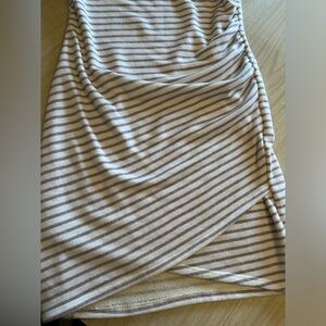 Vanilla Bay striped rouched dress size Large